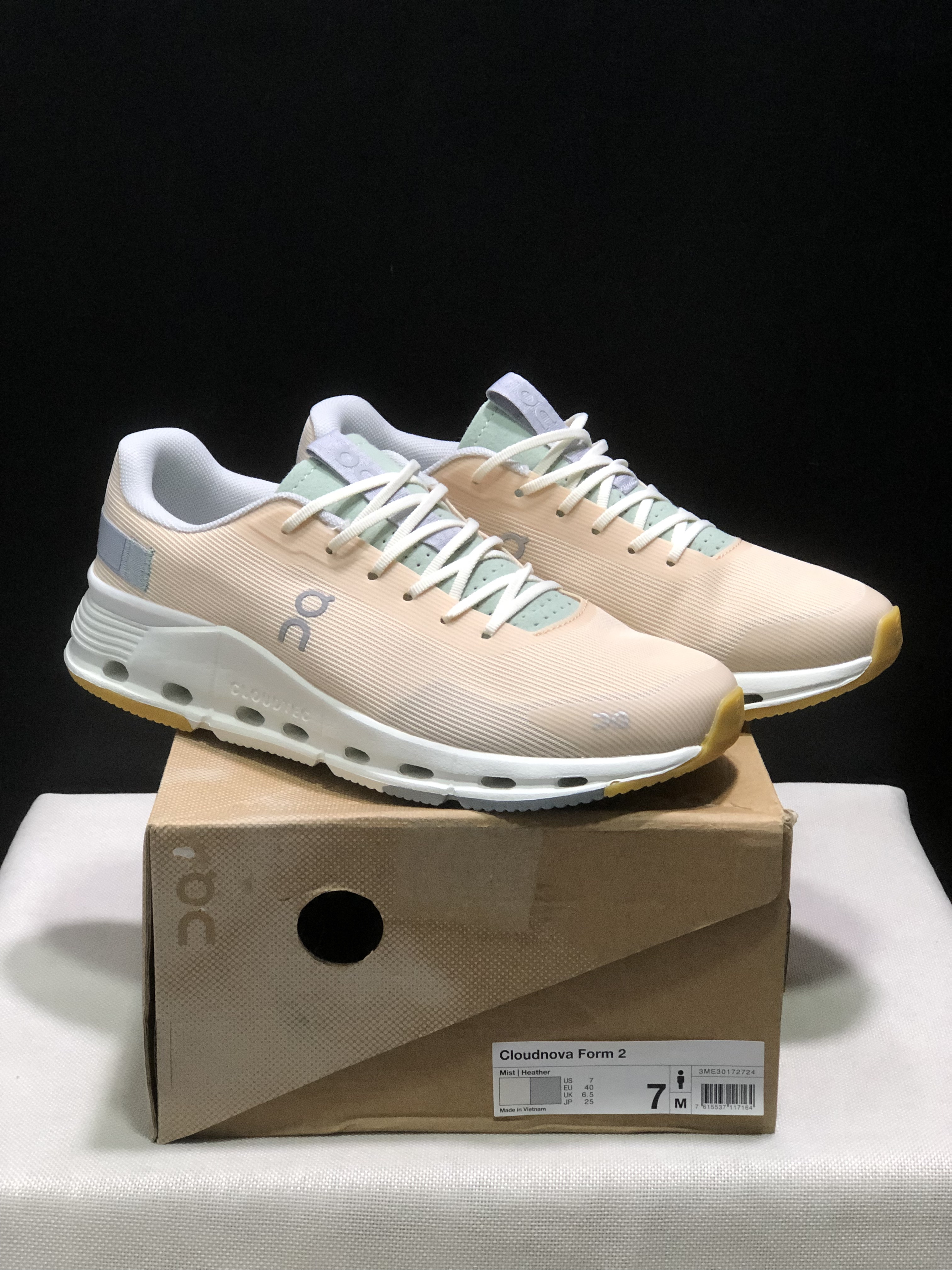 On Running Cloudnova Form 2 Fashionable Casual Running Shoes Mist/Heather