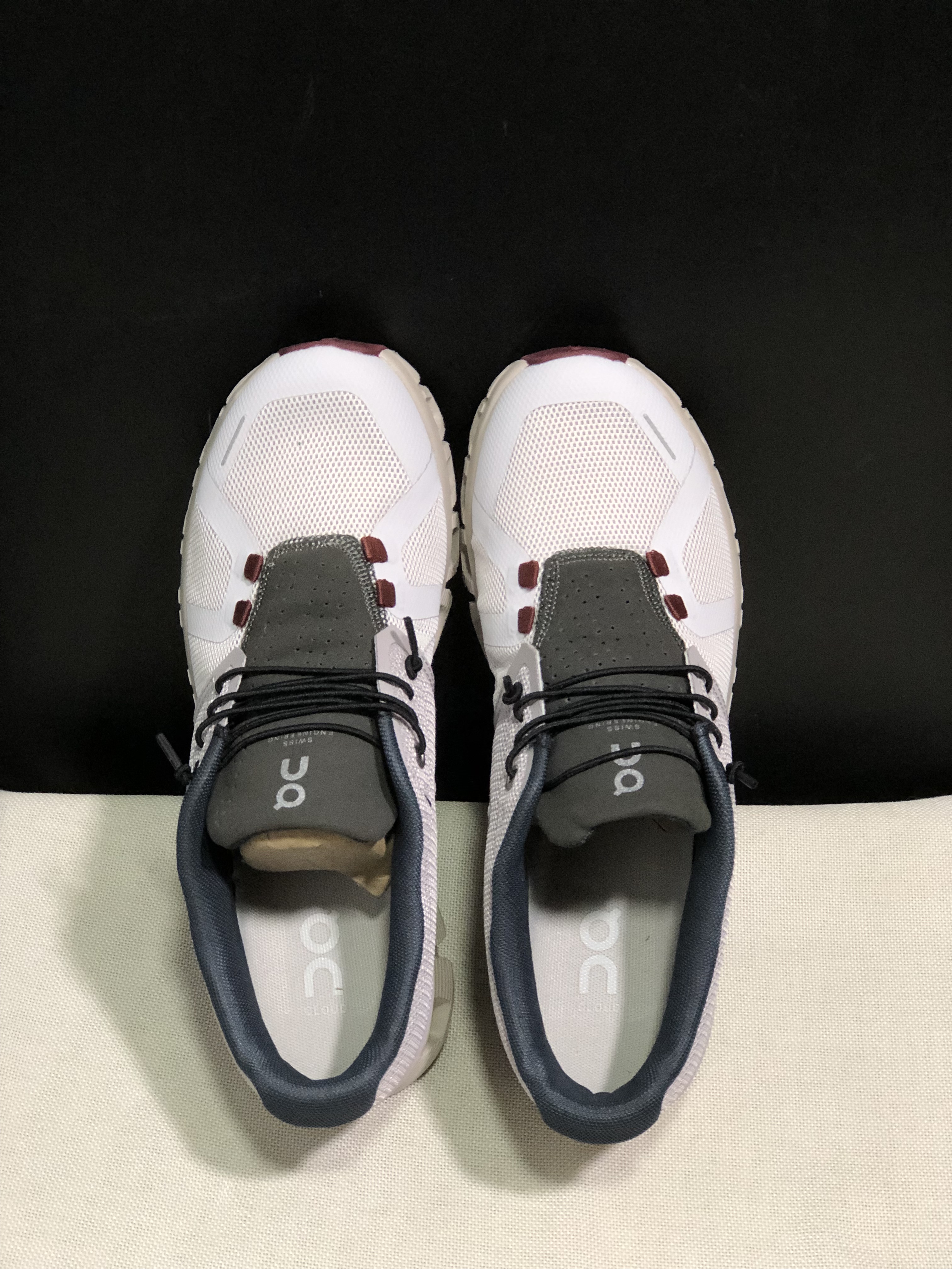 On Running Cloud 5 Lightweight Running Shoes Pearl Frost/Light Grey