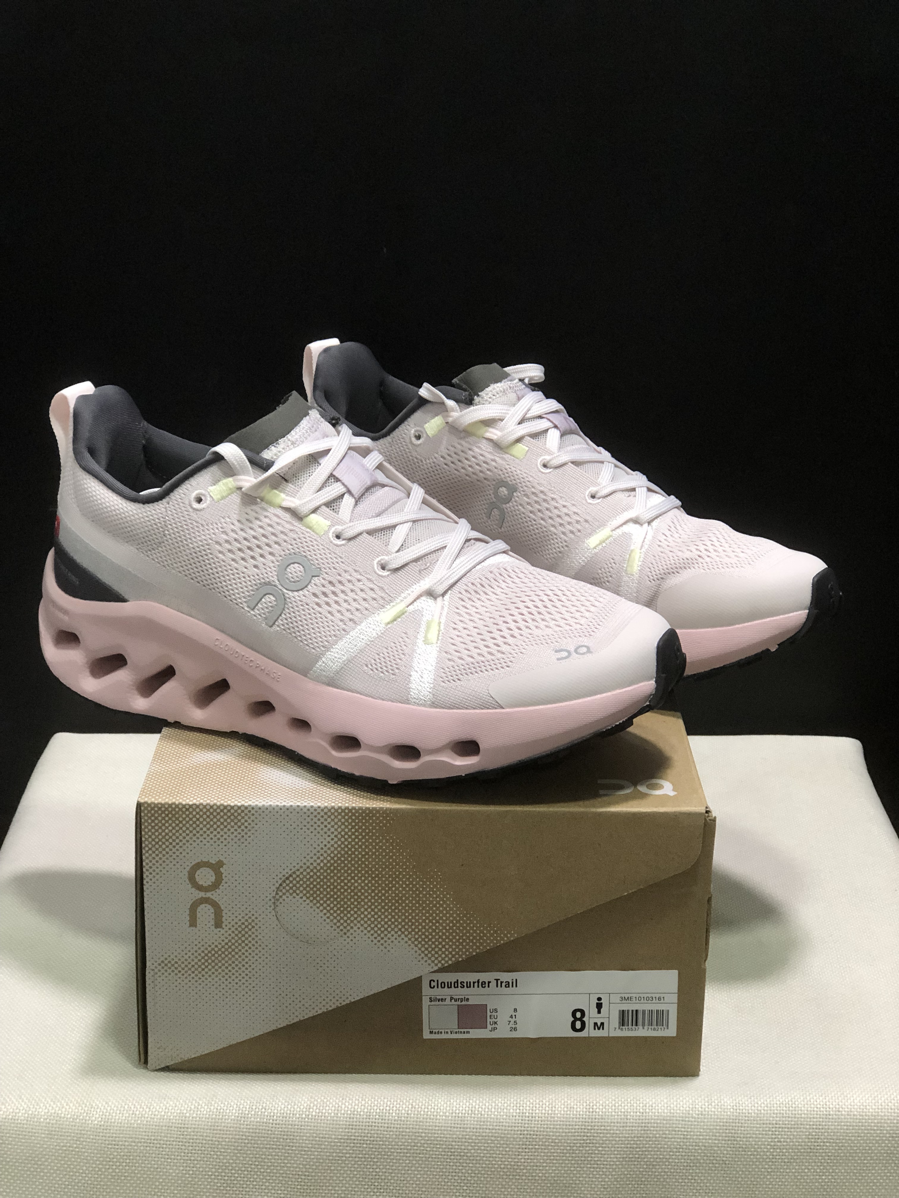 On Running Cloudsurfer 2 Casual Running Shoes Light Grey/Pink