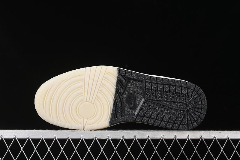 Nike Air Jordan 1 Low Travis Scott Fragment Design Black White Green Sneakers