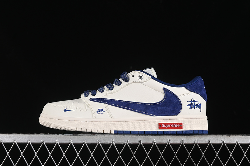 Nike Air Jordan 1 Low Travis Scott Fragment Design OG SP Navy White Sneakers