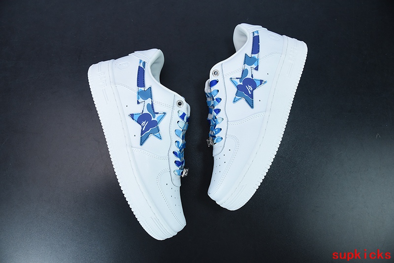 A Bathing Ape Bape Sta Low White ABC Camo Blue (2021)