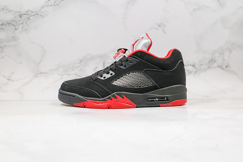Nike Air Jordan 5 Retro Low Alternate 90 Black Red Sneakers