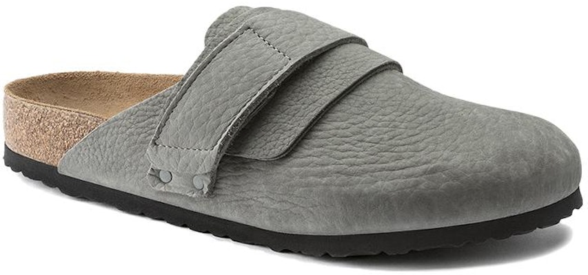 Birkenstock Boston 1020721 Clog Narrow Whale Grey Suede Covered-Toe Slippers