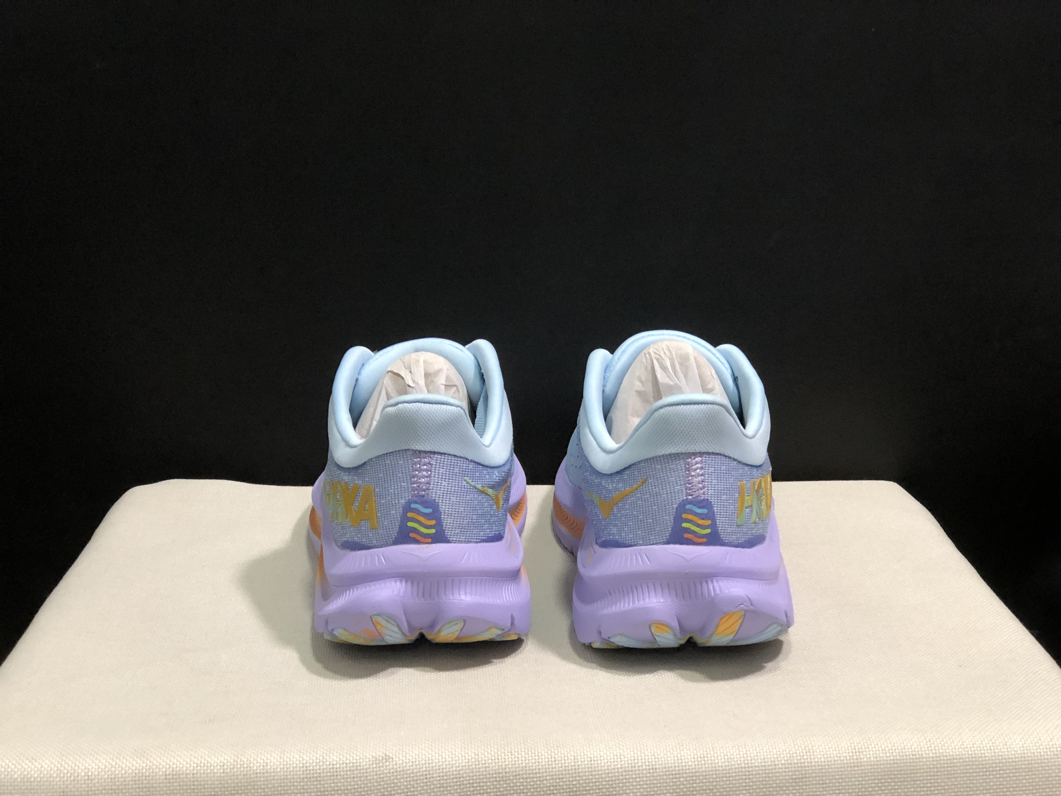 Hoka One One Kawana Cushioning Comfortable Gym Running Shoes Sneakers Blue/Purple