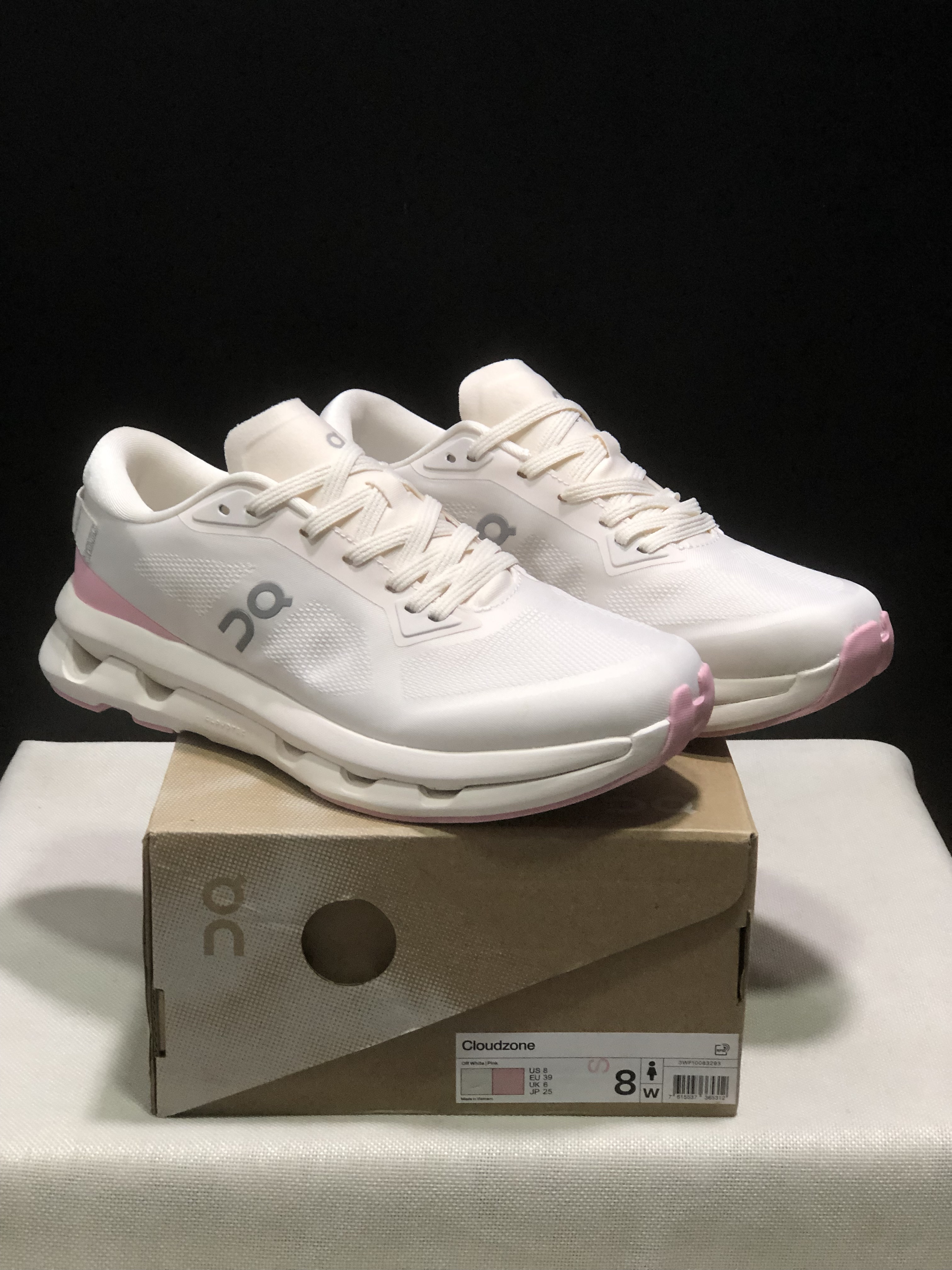 On Running Cloudzone Casual Running Shoes White/Pink
