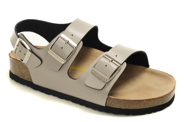 Birkenstock Two-Button Cream Matte Leather Casual Sandals