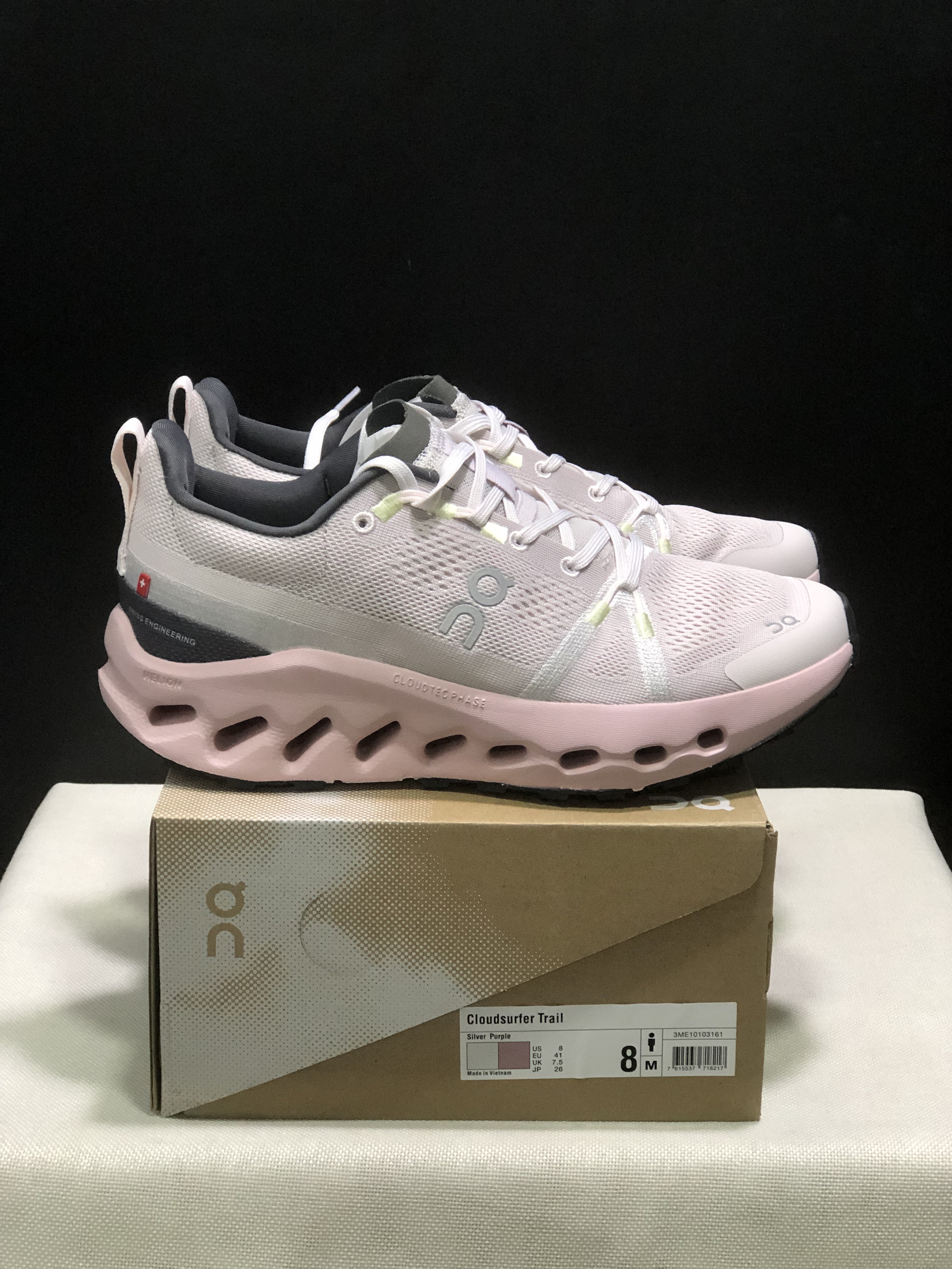 On Running Cloudsurfer 2 Casual Running Shoes Light Grey/Pink
