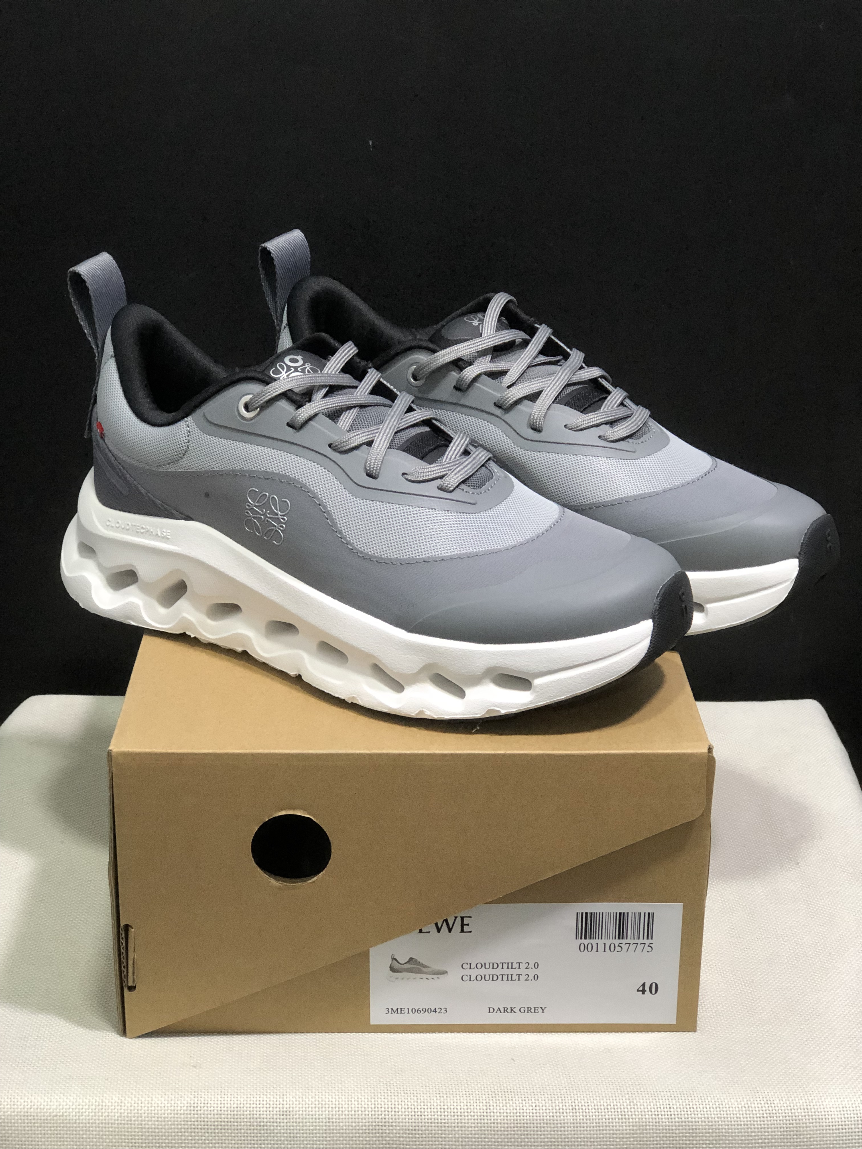 LOEWE x On Running Cloudtilt 2.0 Casual Sports Shoes Wolf Grey