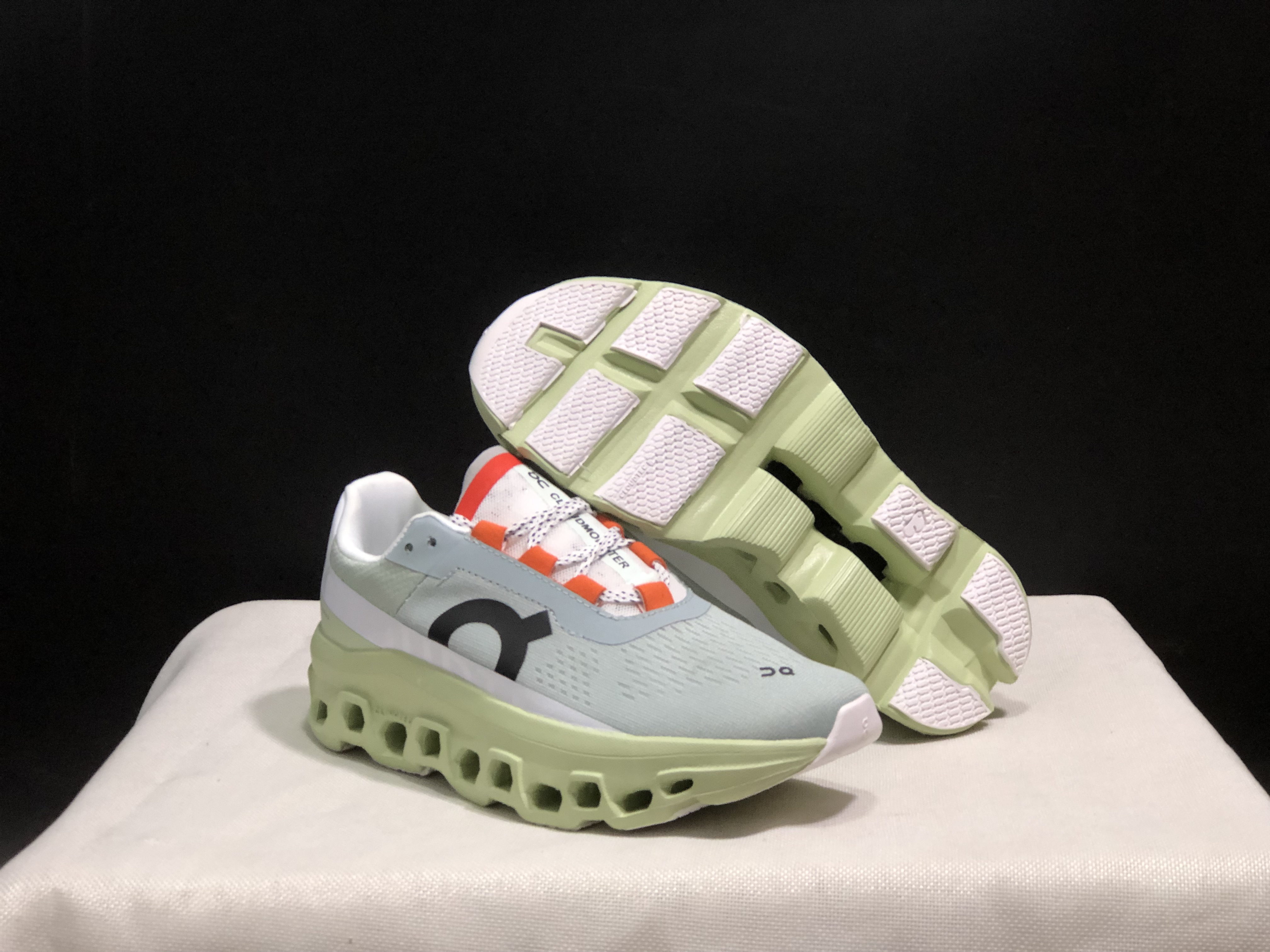 On Running Cloudmonster Green Anti-Slip Running Shoes