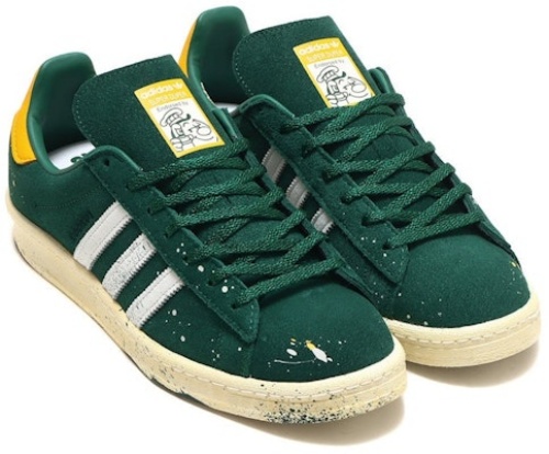 COOK Adidas Campus 80 Paint Splatter Dark Green GY7005 Lifestyle Shoes