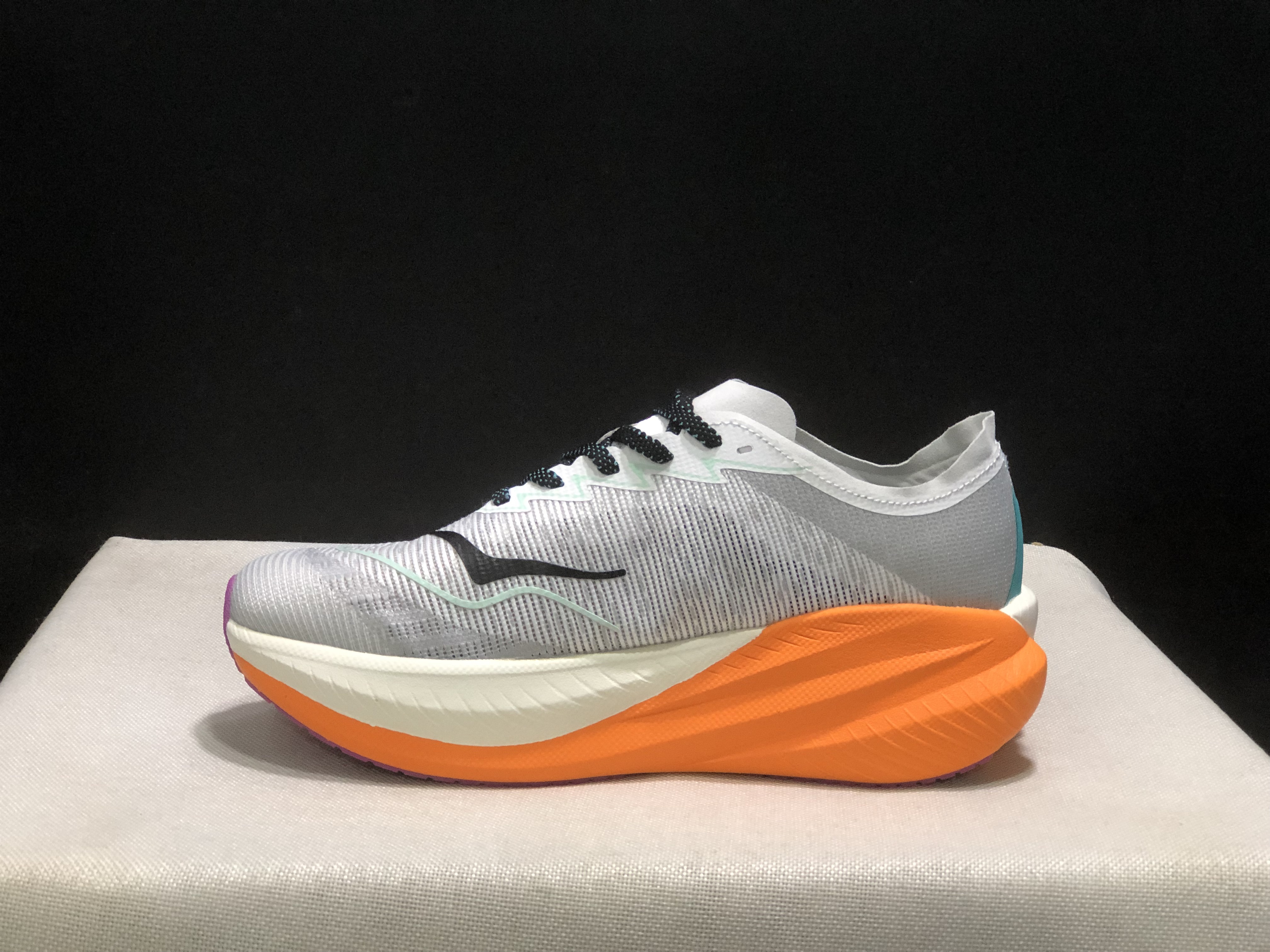 Hoka One One Mach X 2 Anti-slip Low-top Running Shoes Grey/Orange