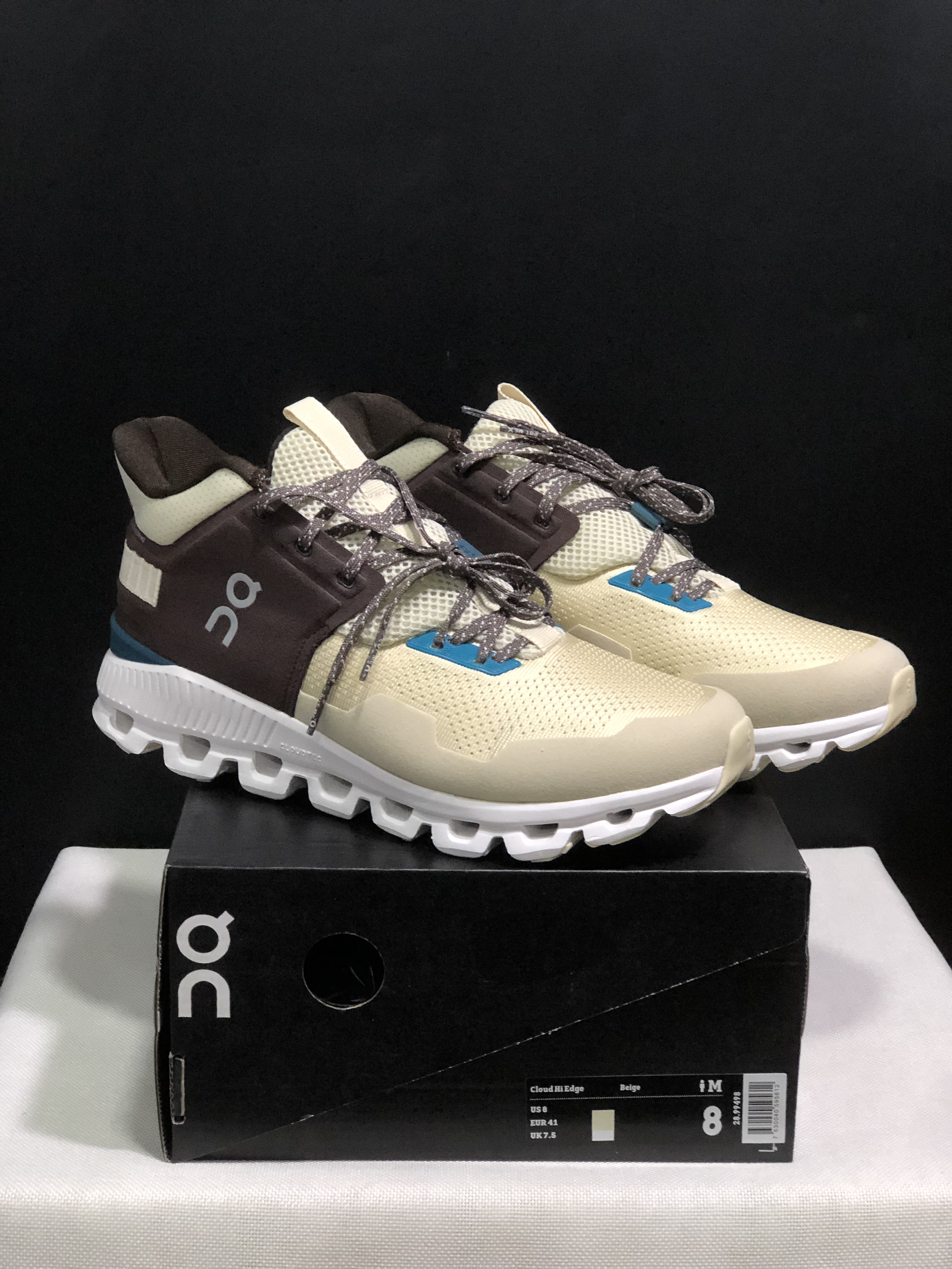 On Running Cloud Hi Edge Outdoor Training Running Shoes Brown/Khaki