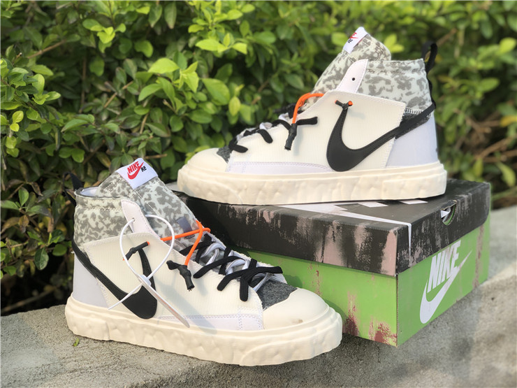Nike Blazer Mid Readymade White Black Camo Sneakers