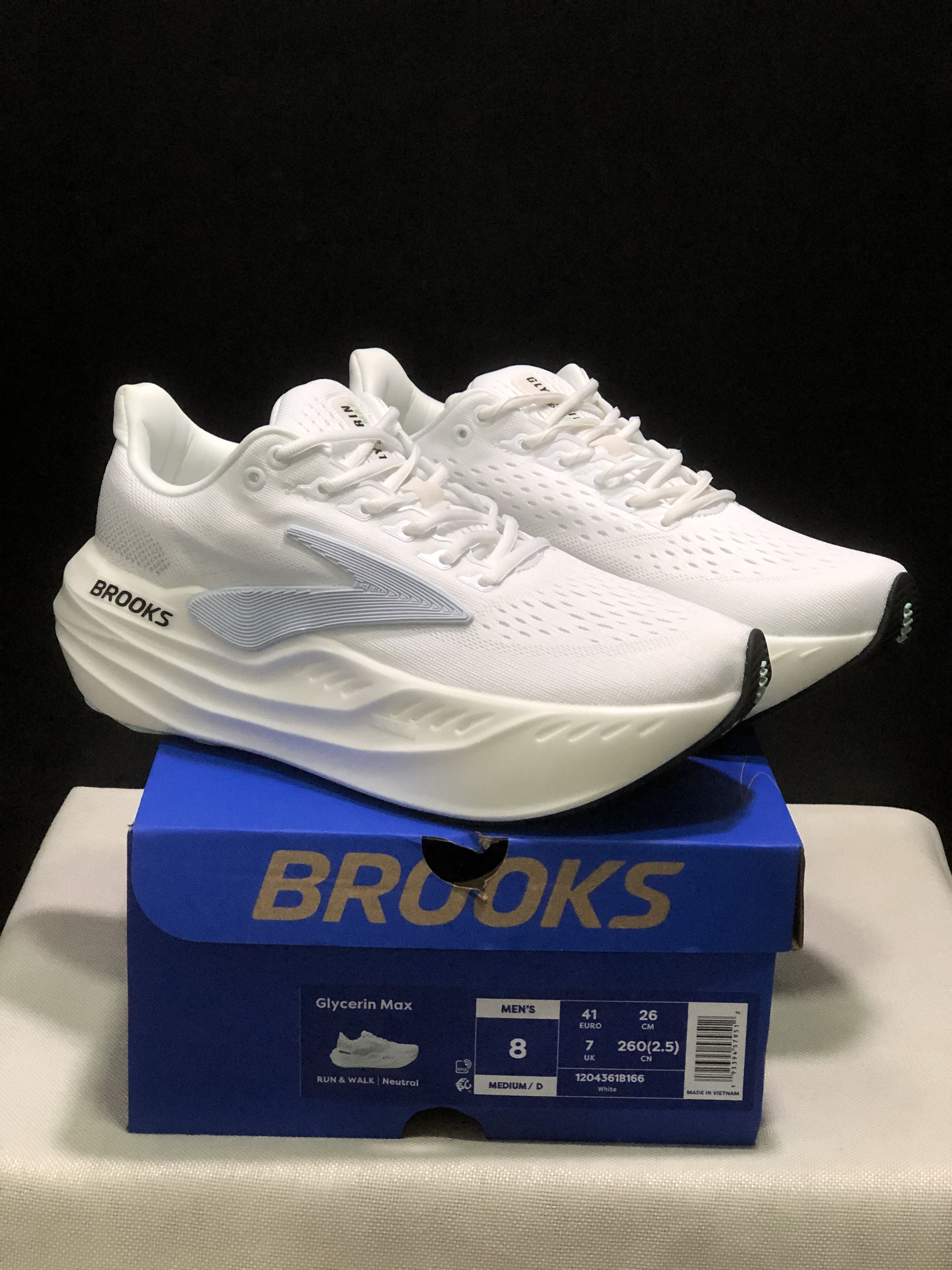 Brooks Glycerin Max Comfortable Low-top Running Shoes White