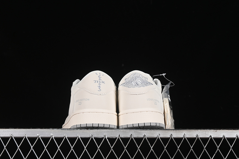 Nike Air Jordan 1 Low OG SP Travis Scott Fragment Design Beige Sneakers