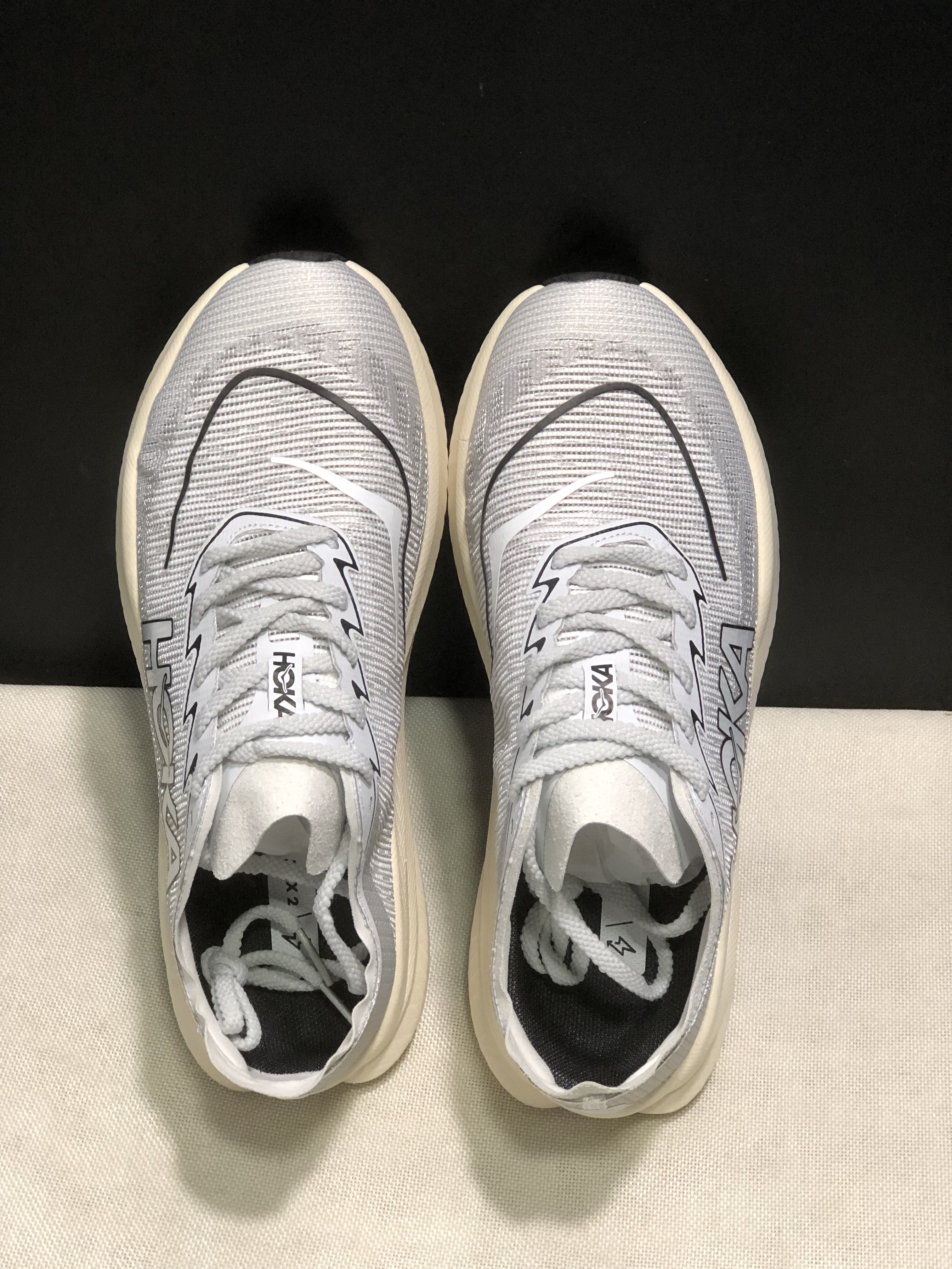 Hoka One One Mach X 2 Anti-slip Low-top Running Shoes Grey