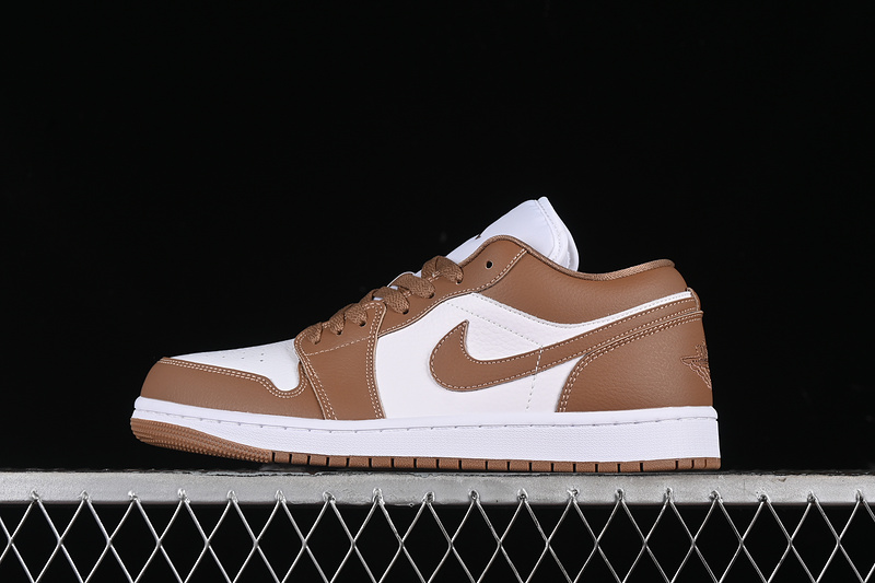 Nike Air Jordan 1 Low Archaeo Brown White Sneakers