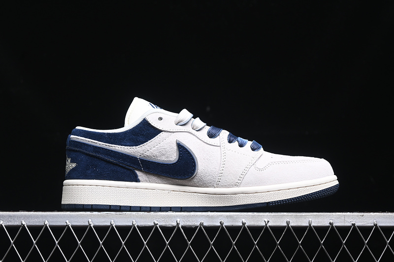 Nike Air Jordan 1 Low Navy White Sneakers