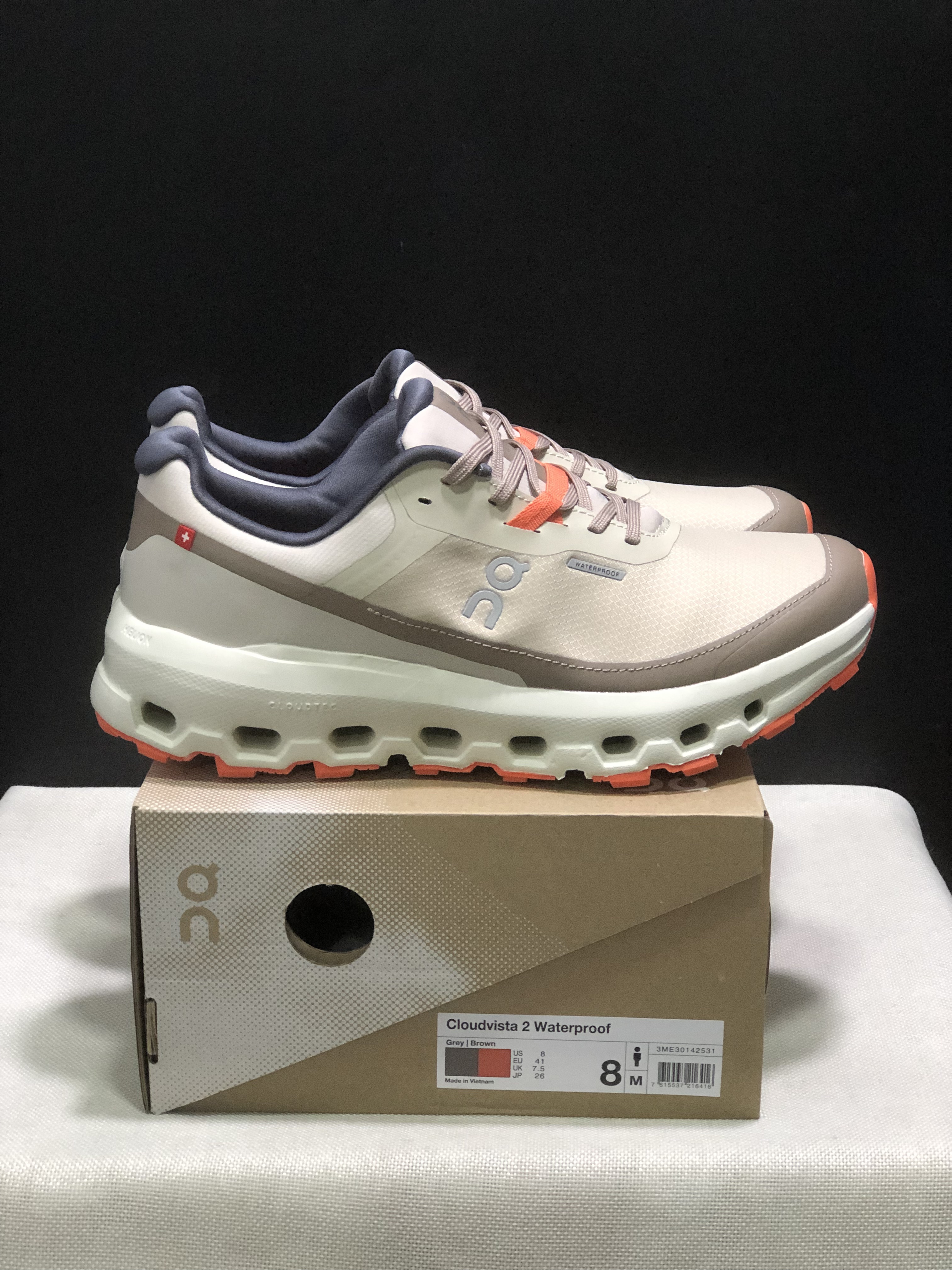 On Running Cloudvista 2 Waterproof Trail Running Shoes Khaki/Brown