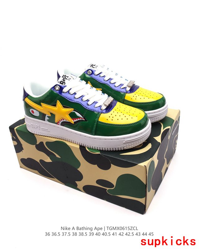 A Bathing Ape Bape Sta Low Shark Green