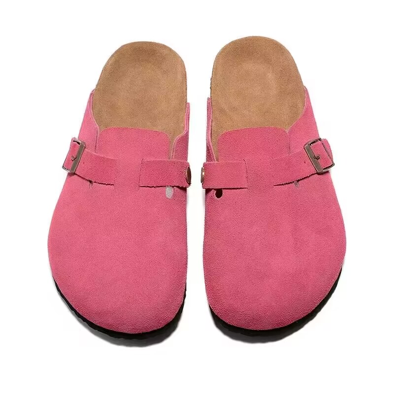 Birkenstock Rose Red Suede Clog Shoes