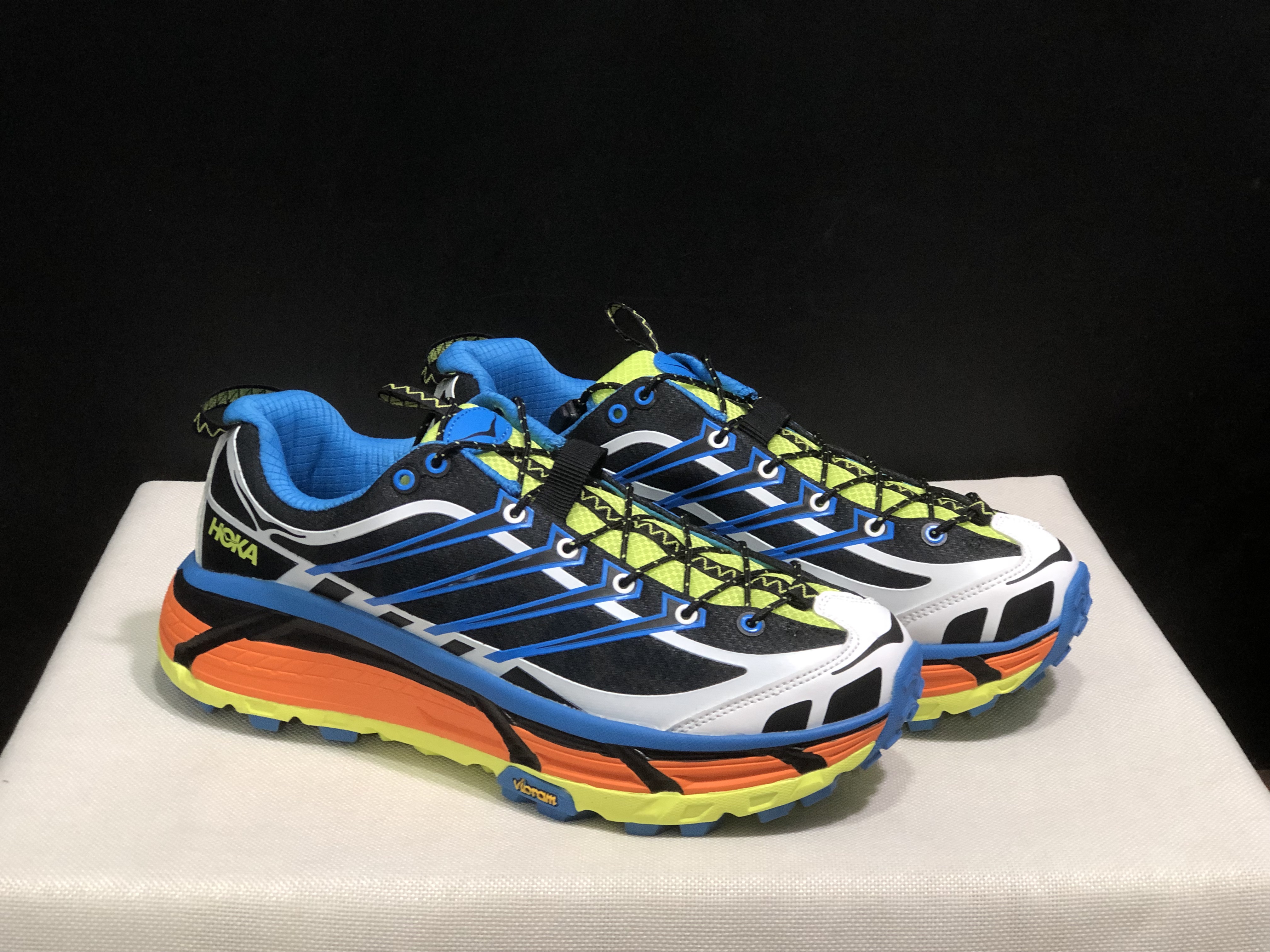 Hoka One One Mafate Three 2 Anti-slip Running Shoes Sneakers Blue