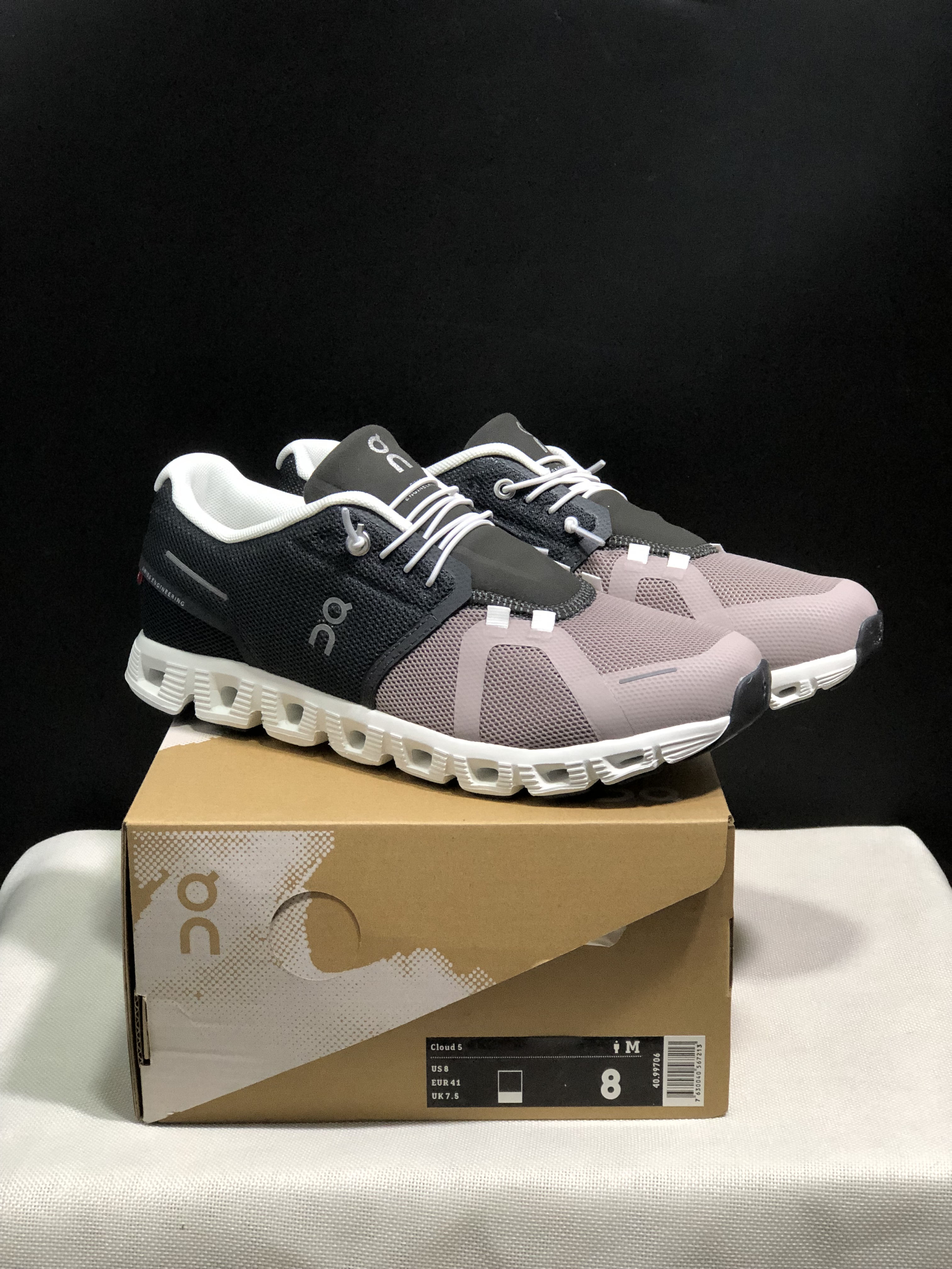 On Running Cloud 5 Lightweight Running Shoes Black/Brown