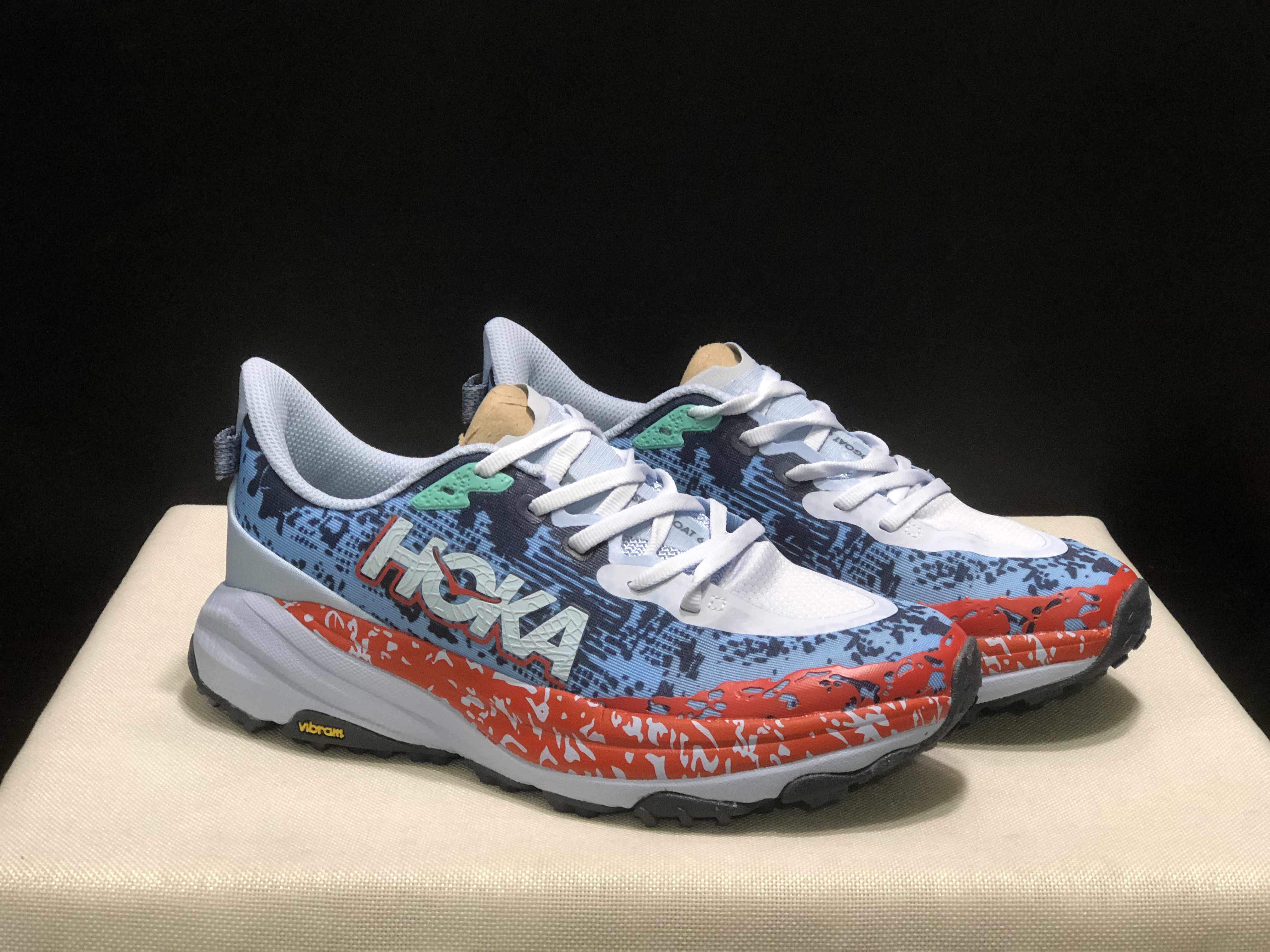 Hoka One One Speedgoat 6 Trail Running Shoes Sneakers Blue