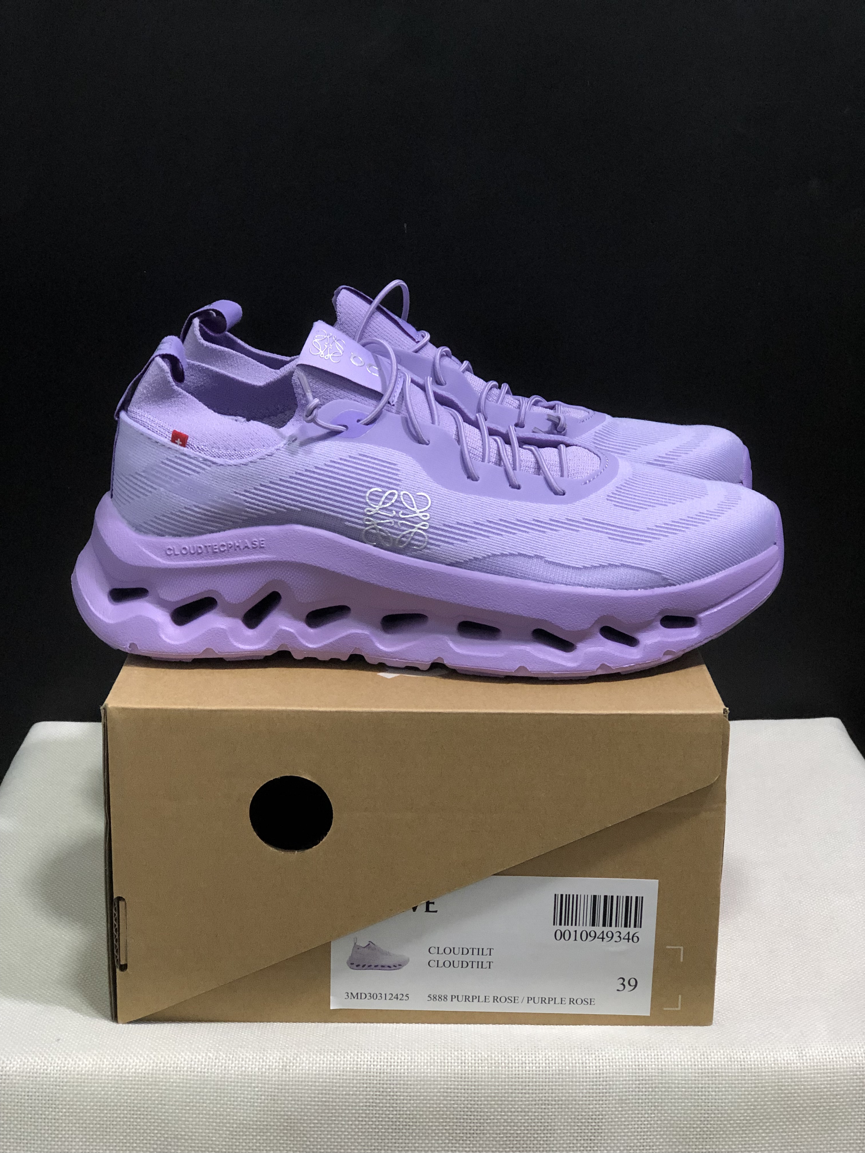 LOEWE x On Running Cloudtilt Running Shoes Co-Signed Edition Purple Rose