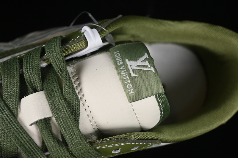 Nike Air Jordan 1 Low OG SP Travis Scott Fragment Design LV Green White Sneakers