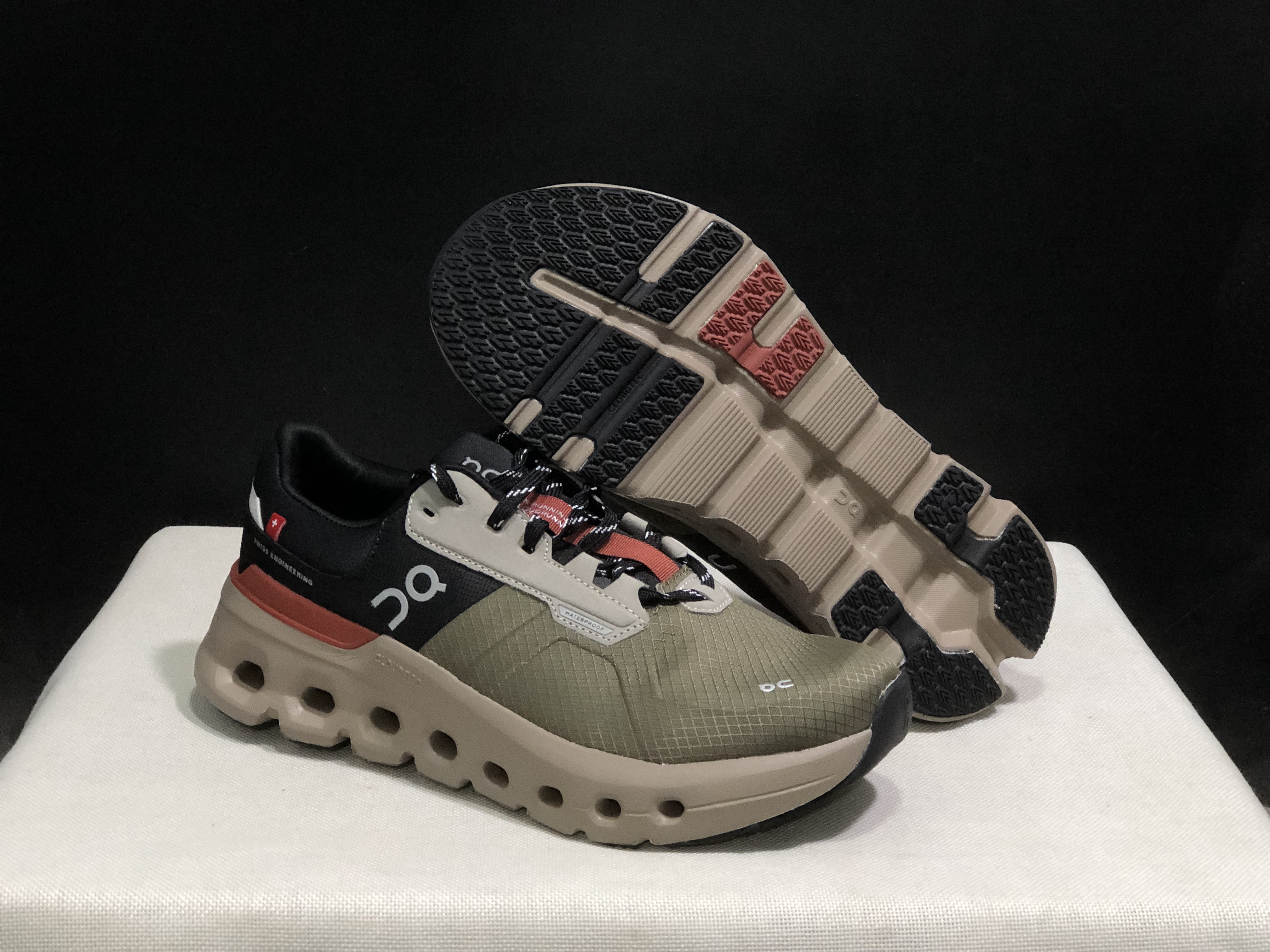 On Running Cloudrunner 2 Waterproof Casual Running Shoes Olive/Mahogamy