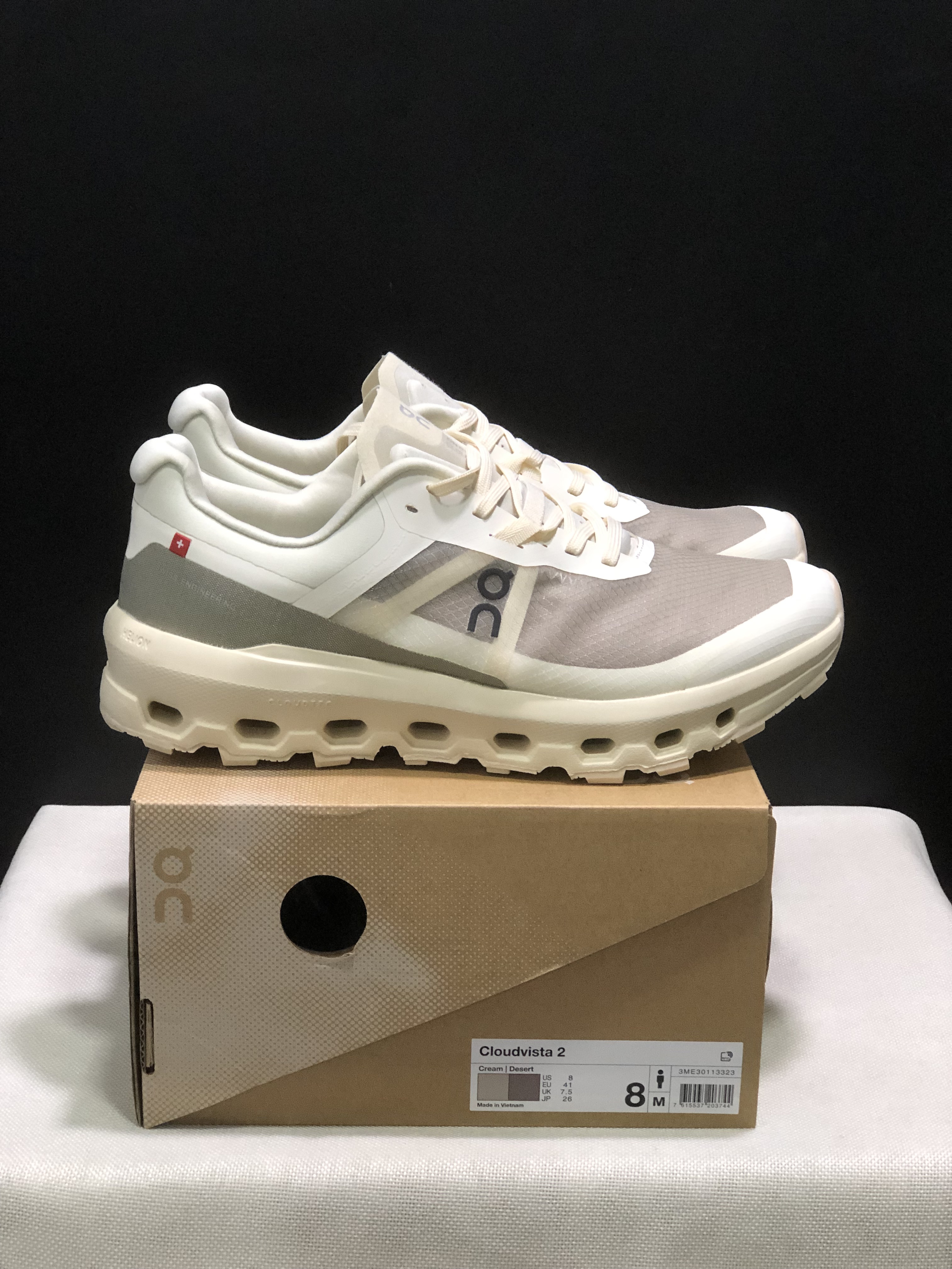 On Running Cloudvista 2 Waterproof Trail Running Shoes Cream/Desert