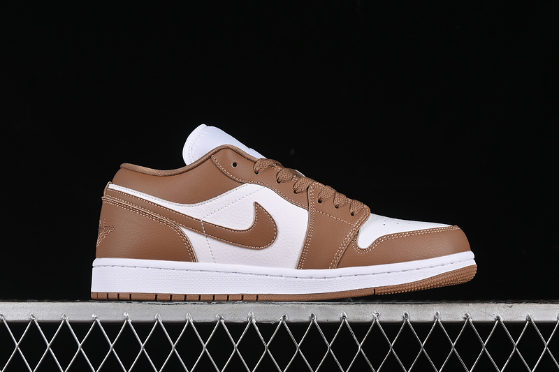 Nike Air Jordan 1 Low Archaeo Brown White Sneakers