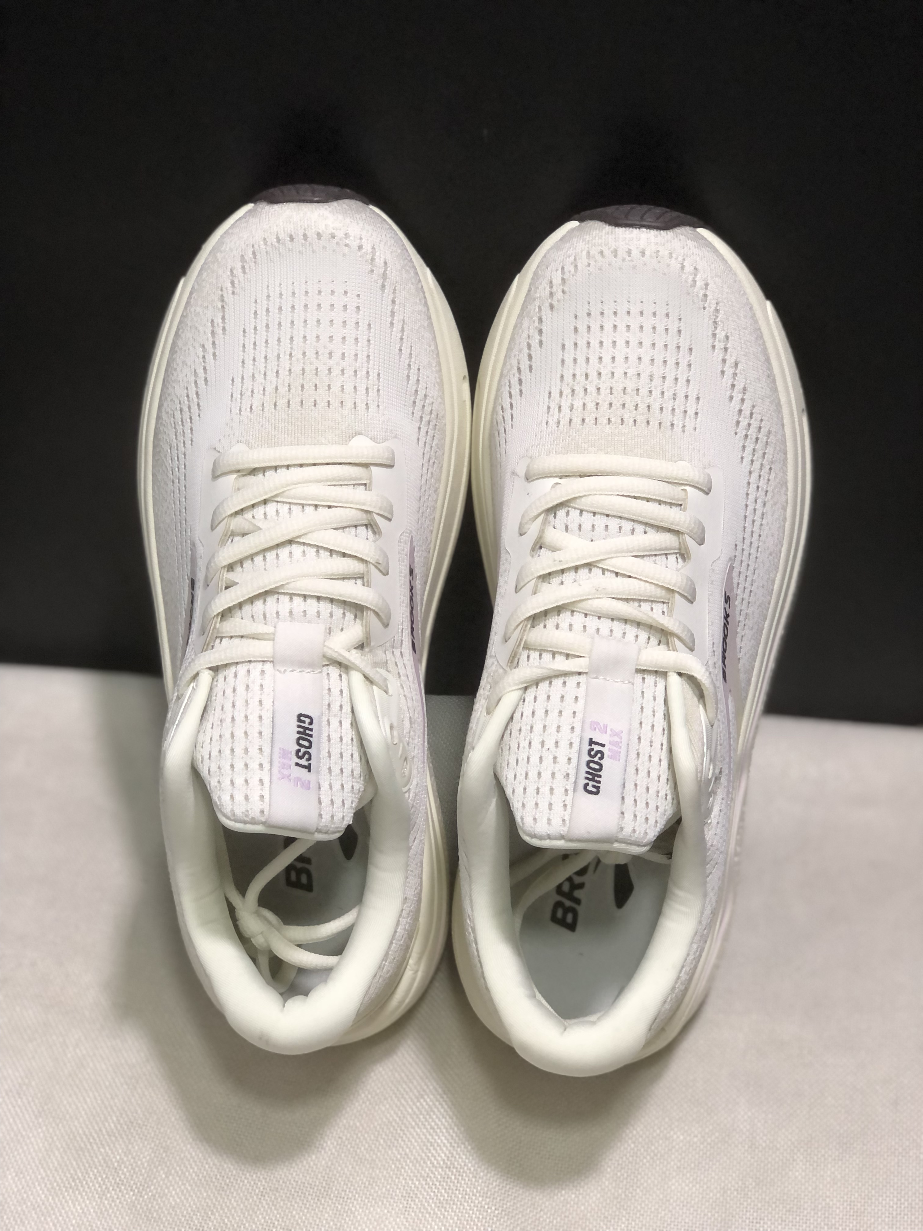 Brooks Ghost Max 2 Breathable Low-top Running Shoes Lavender Purple