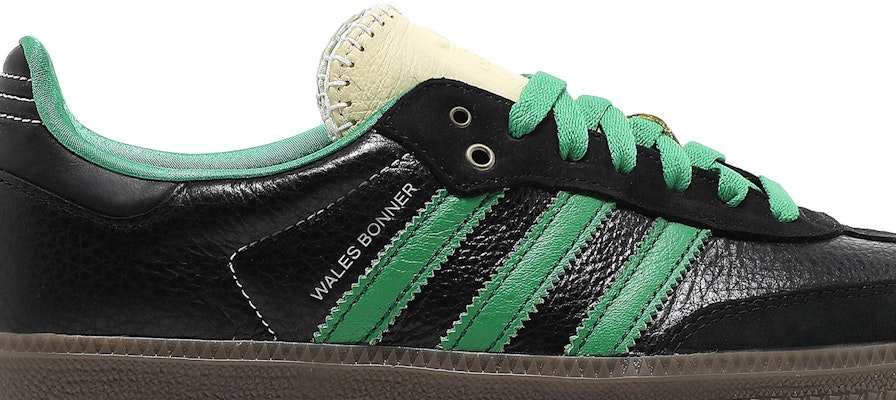 Wales Bonner Adidas Samba Black Green S42590 Shoes