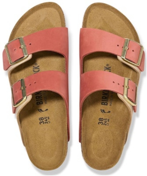 Birkenstock Arizona Mars Red Sandcastle Nubuk Leather 1025727 Fashion Slippers