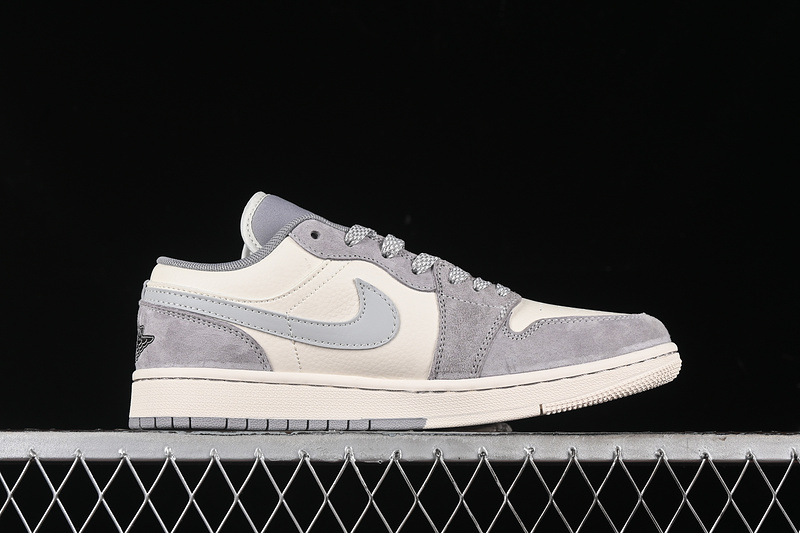 Nike Air Jordan 1 Low Grey White Sneakers