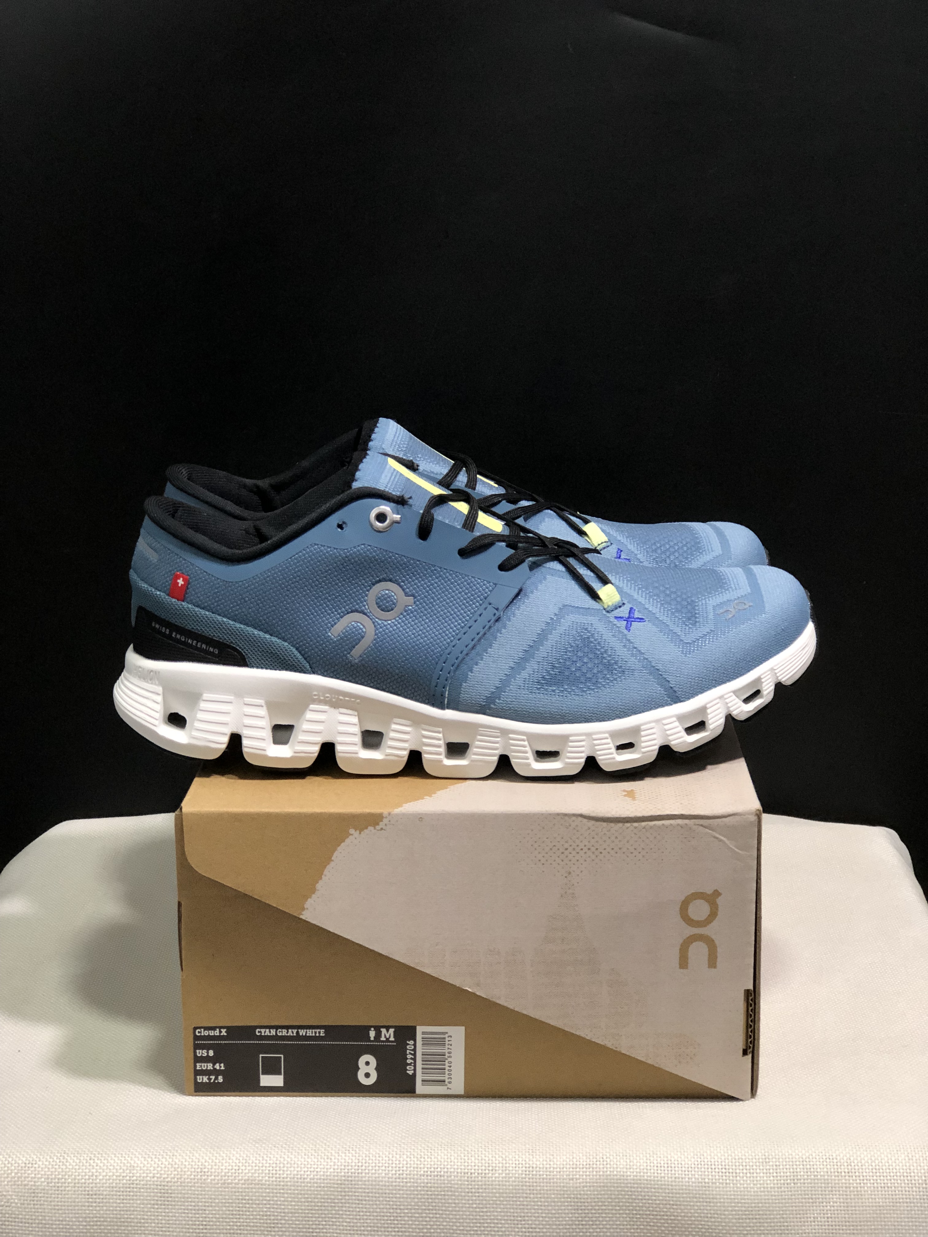On Running Cloud X3 Shift Multi-Functional Running Shoes Cyan Grey/White