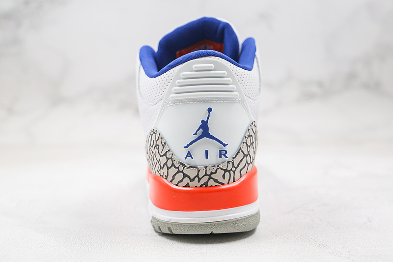 Nike Air Jordan 3 Retro Knicks OG III Orange Blue White Sneakers