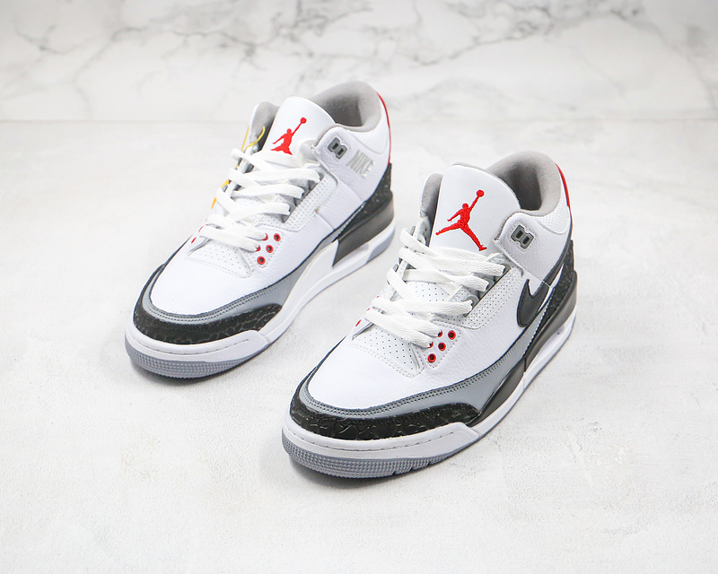 Nike Air Jordan 3 Retro Tinker NRG White Black-Fire Red Sneakers