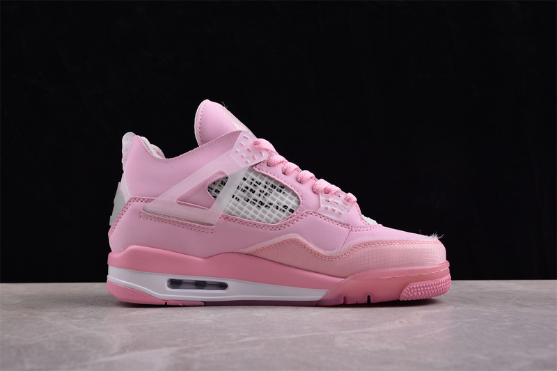 Nike Air Jordan 4 Retro White Pink Sneakers