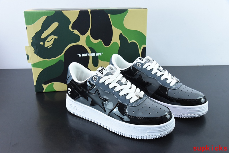 A Bathing Ape Bape Sta Low Black Gray