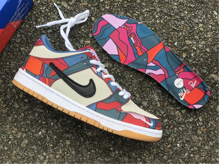 Nike SB Dunk Low Parra Abstract Art Fireberry Black Sneakers