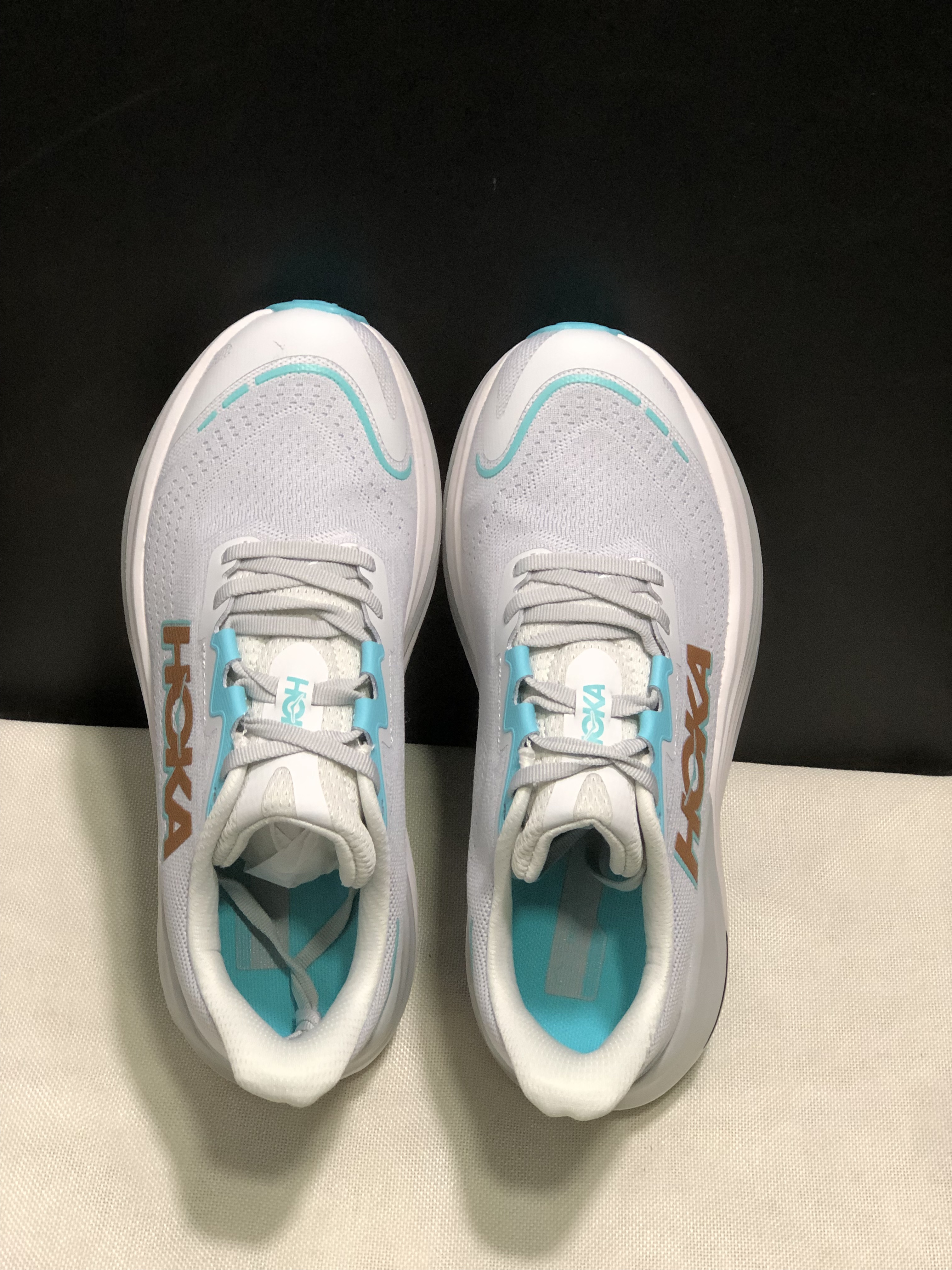 Hoka One One Skyward X Anti-slip Wear-resistant Running Shoes Sneakers Silver