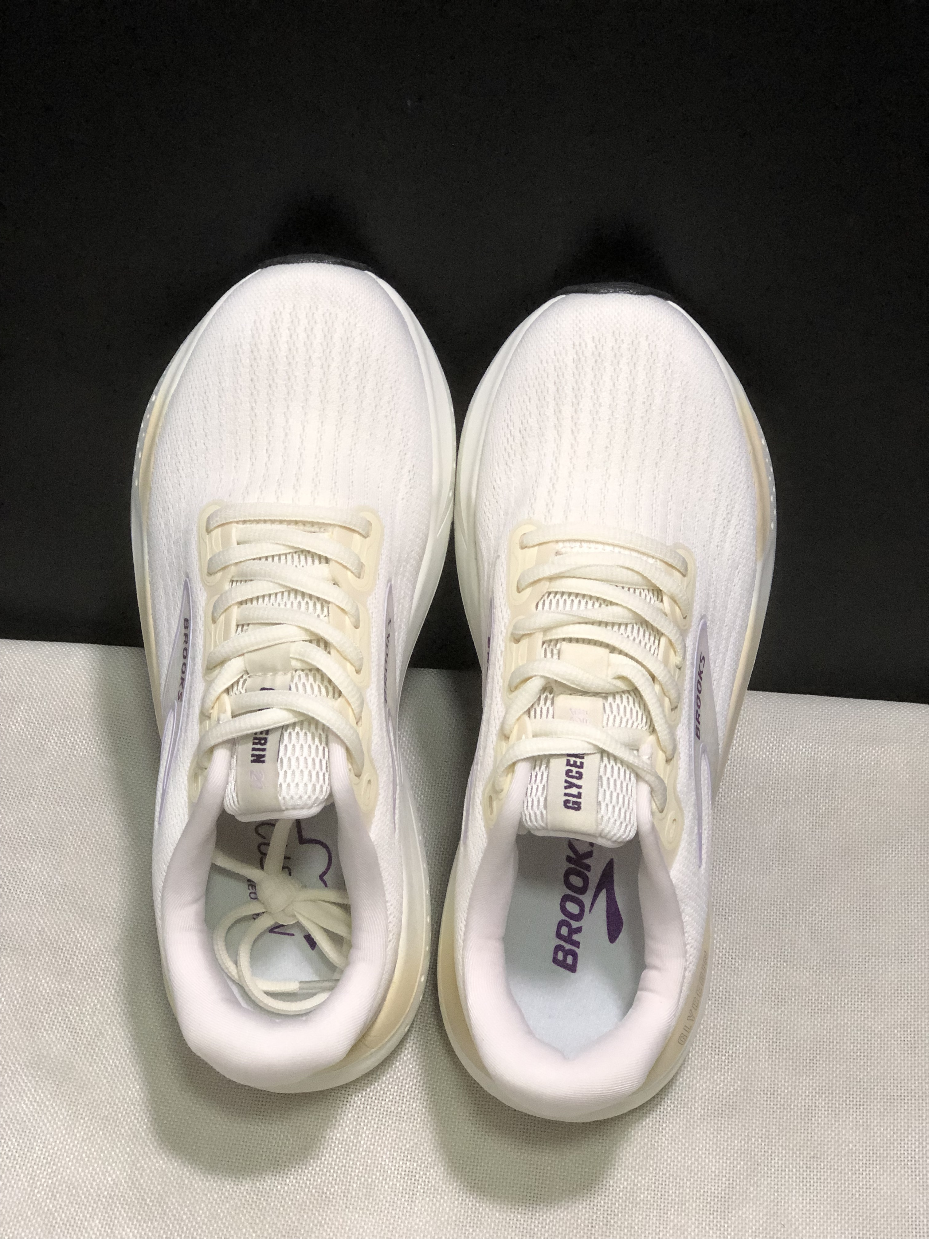 Brooks Glycerin 21 Low-top Casual Running Shoes Gardenia Color