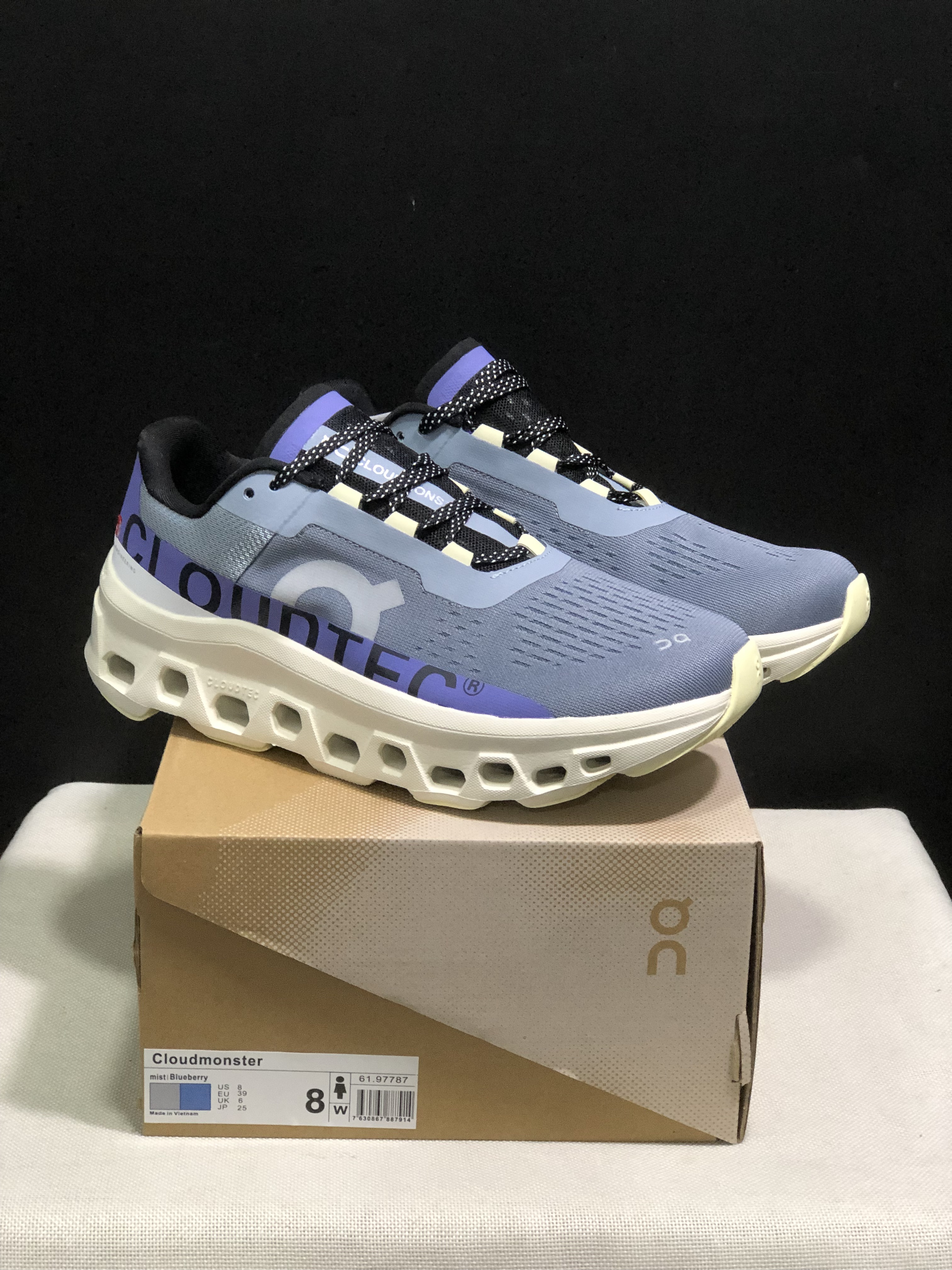On Running Cloudmonster CNY Shock-Absorbing And Anti-Slip Sports Shoes Year Of The Dragon Special Edition Mist/Blueberry