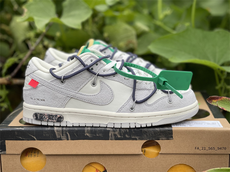 Nike Off-White Dunk Low Lot 20 of 50 Neutral Grey Sneakers