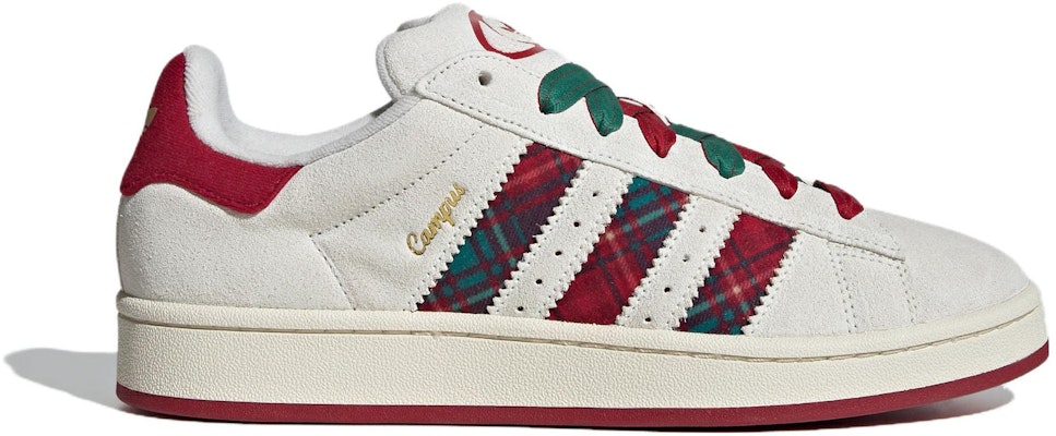 Adidas Campus White Red Green ID6140 Shoes