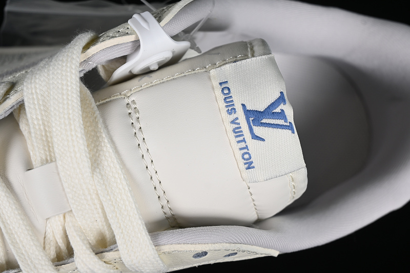 Nike Air Jordan 1 Low OG SP Travis Scott Fragment Design LV White Grey Navy Sole Sneakers